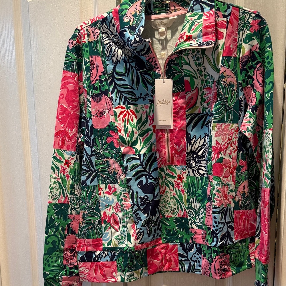 Lilly Pulitzer Women's Floral Patchwork Bomber Jacket